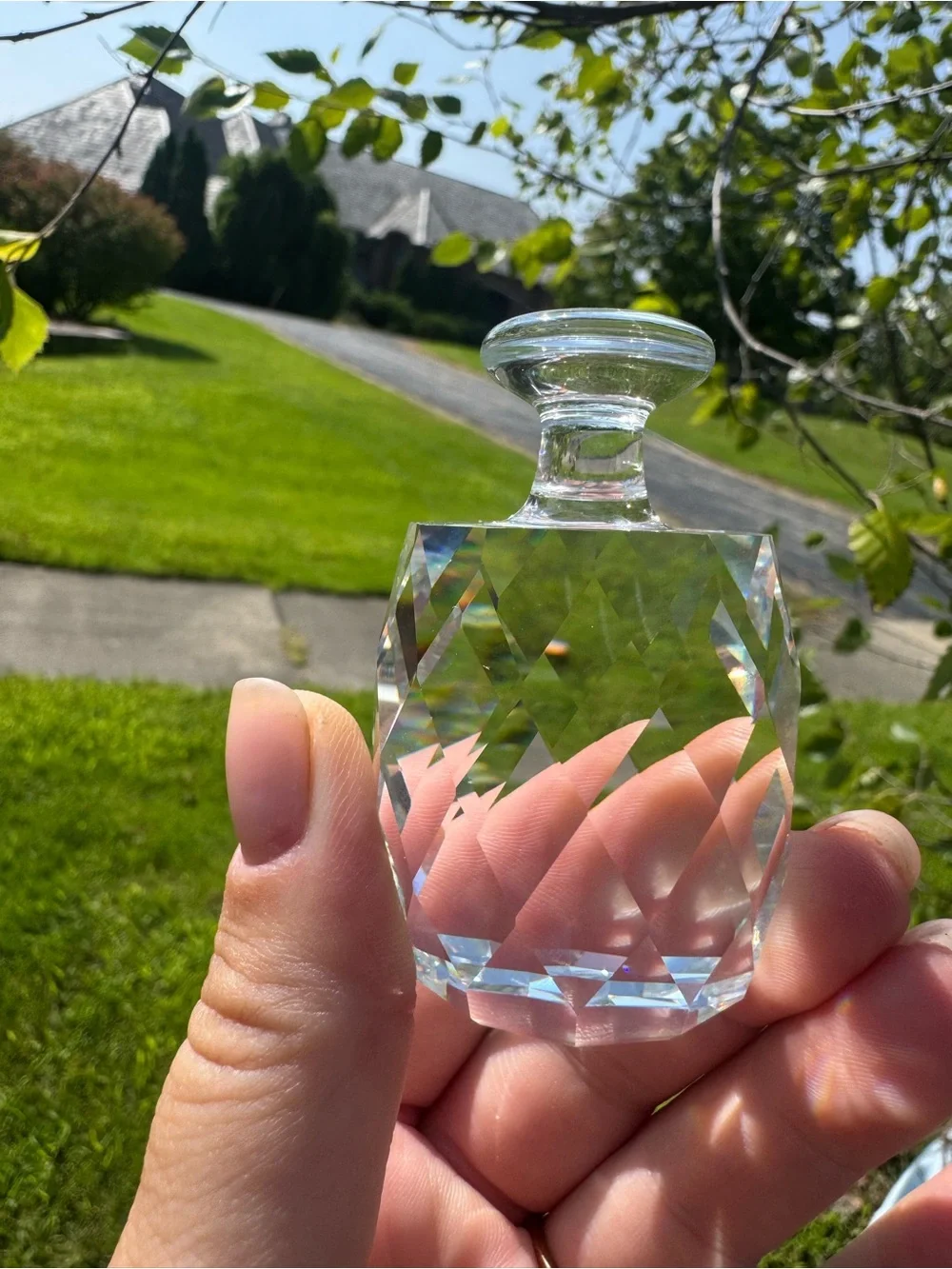 Vintage 1970 Swarovski Faceted Clear Crystal 2.5